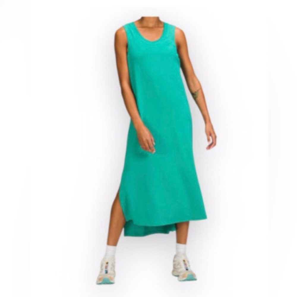 Lululemon All Yours Tank Maxi Dress Size 4 Maldives Green